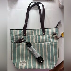 R.Riveter Military Spouse Designed and Crafted Mixed Media Tote- Ada